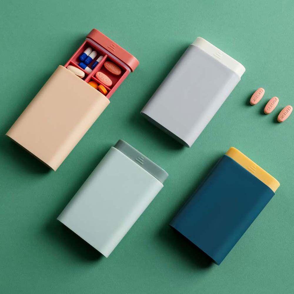 Rebuy Pill Box Untuk Travel Luar Ruangan Organizer Obat Saku Botol Penyimpanan Obat Wadah Kapsul Tablet Pill Cases