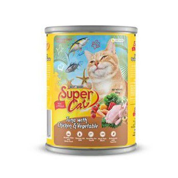 Makanan Kucing Basah / Cat Food SUPERCAT all varian 400 Gram