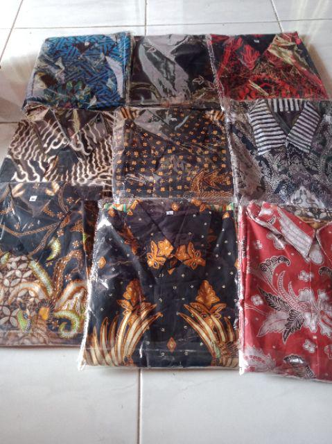 (1kg=4pcs) Kemeja Batik Lengan Panjang Batik Ori Kumboro Lawas Batik Solo Seragambatik