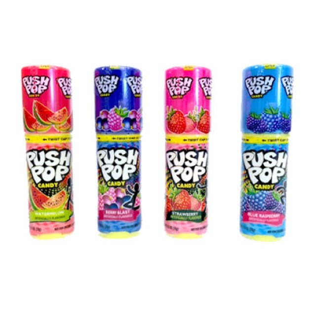 PUSH POP CANDY EXP 2024 / PERMEN LIPSTIK RASA BUAH ( 1 PC )