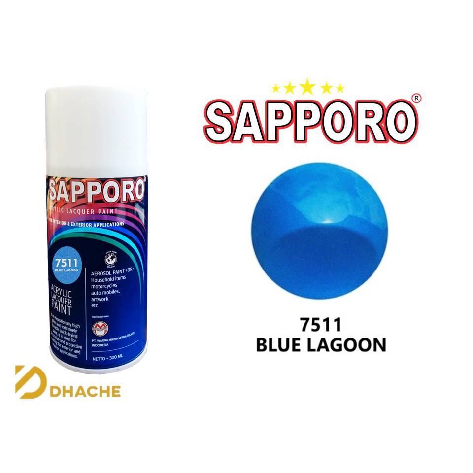 Cat Semprot Blue Lagoon 7511 Sapporo Spray paint 300 cc