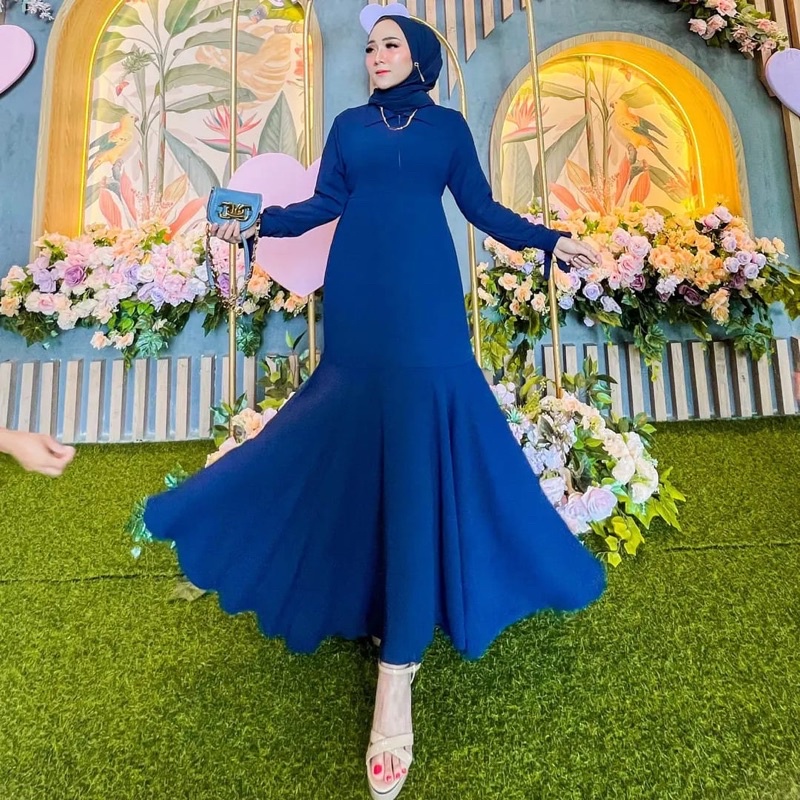 Muslim fashion mermaid pita dress