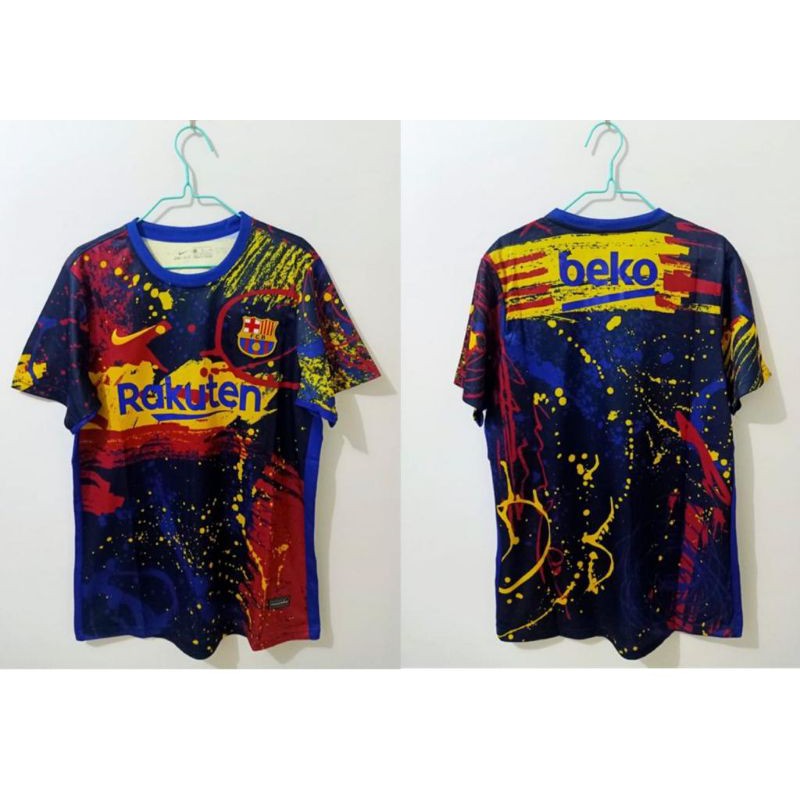 JERSEY BARCA TRAINING ABSTRAK PREMATCH 19 20 2019 2020 PRE MATCH ABSTRACK GO GRADE ORI THAILAND