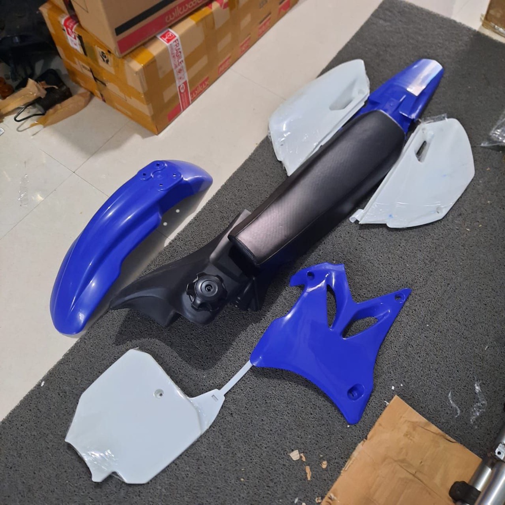 COVER BODY SET YZ YZ85 BEBEK MODIF COCOK UNTUK MODIF MOTOR BEBEK, BAHAN FULL PLASTIK TEBAL LENTUR BA