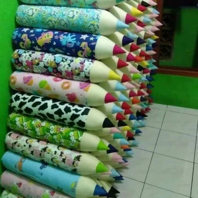 Bantal pensil jumbo padat dan besar bantal pensil