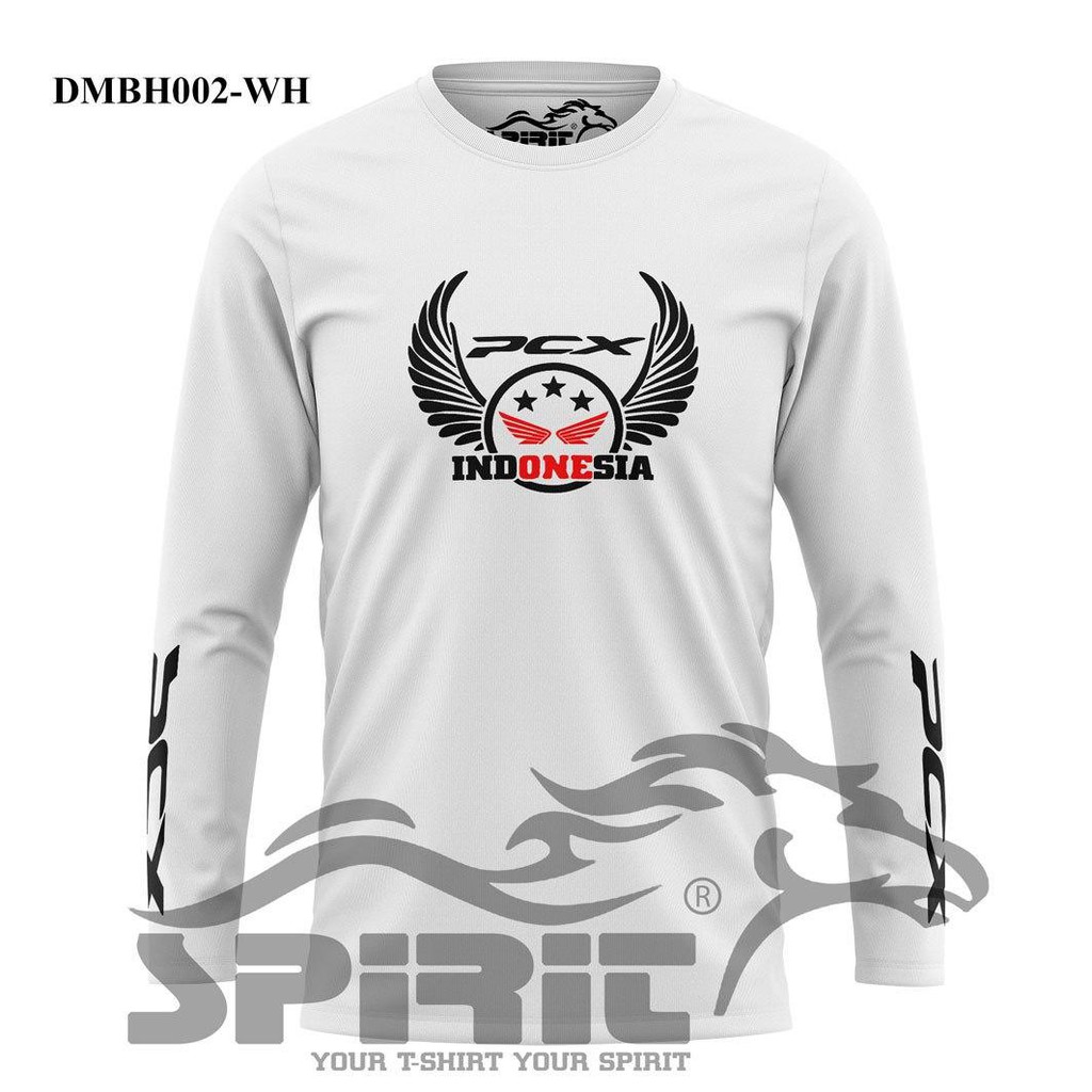 baju kaos motor honda pcx lengan panjang satuan grosiran big size