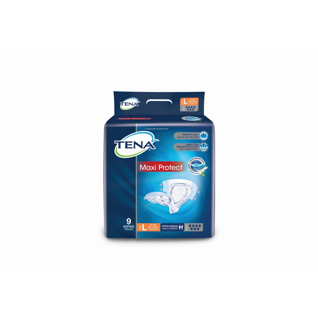TENA Maxi Protect Popok Dewasa Perekat L 9 pcs