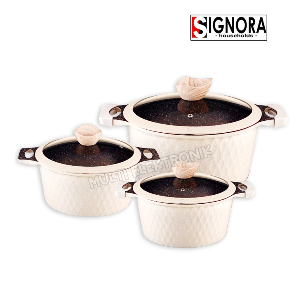 Signora Ivory Series Casserole Free Skillet 24cm