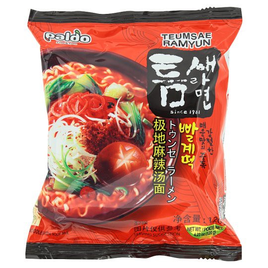 

Paldo Teumsae Ramyun . 120gr. halal