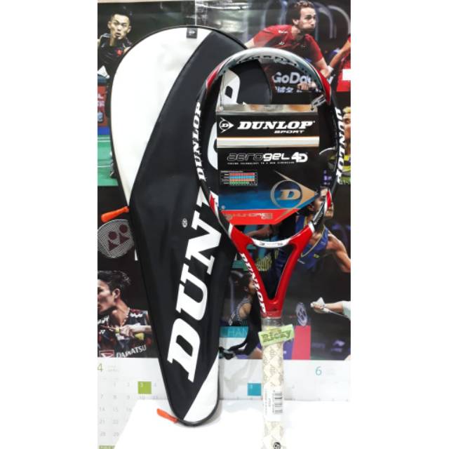 RAKET TENIS DUNLOP AEROGEL 4D 3HUNDRED LITE - RAW POWER PURE COMFORT - 4D BRAIDED - ORIGINAL DUNLOP
