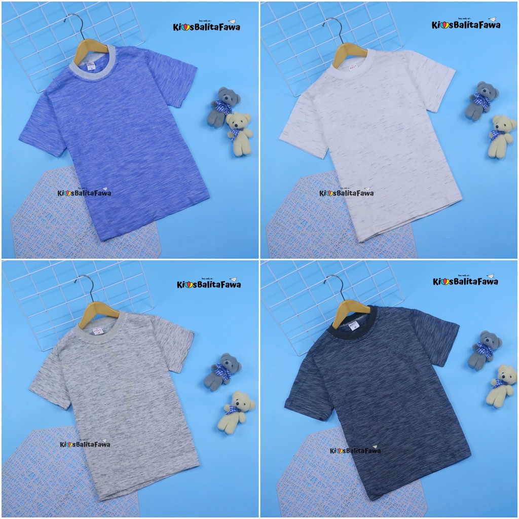 Kiano T-Shirt uk bayi - 10 Tahun / Baju Bayi Laki-Laki Kaos Atasan Anak Cowok Murah Oblong