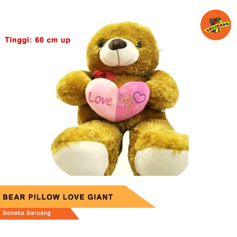 BEAR PILLOW LOVE GIANT - Boneka Beruang Jumbo