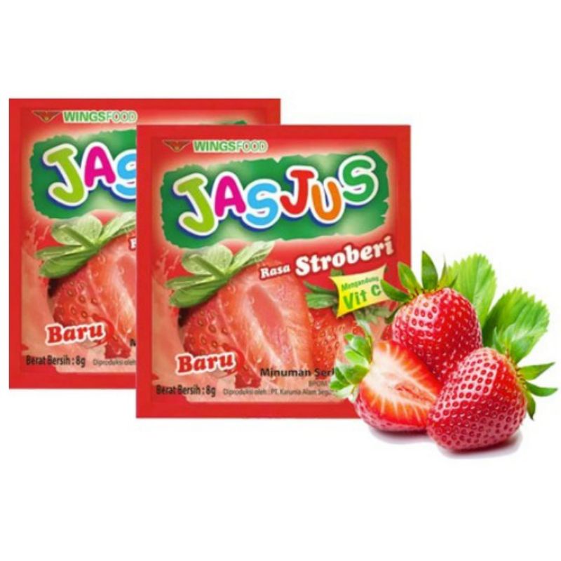 

JASJUS RASA STRAWBERRY 1RENCENG ISI 10PCS