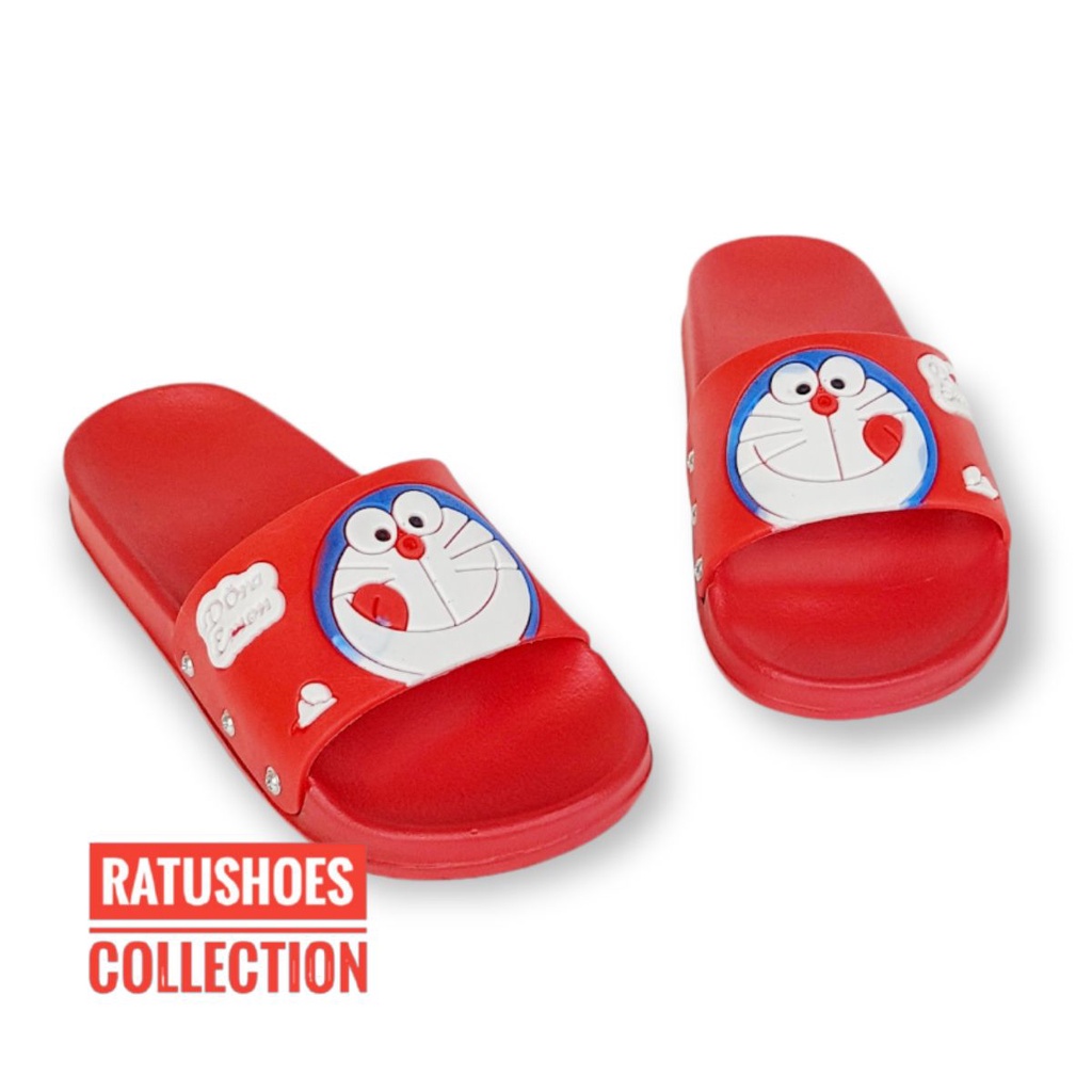 Sandal Anak Karakter / Flat DORAEMON size 26 - 35