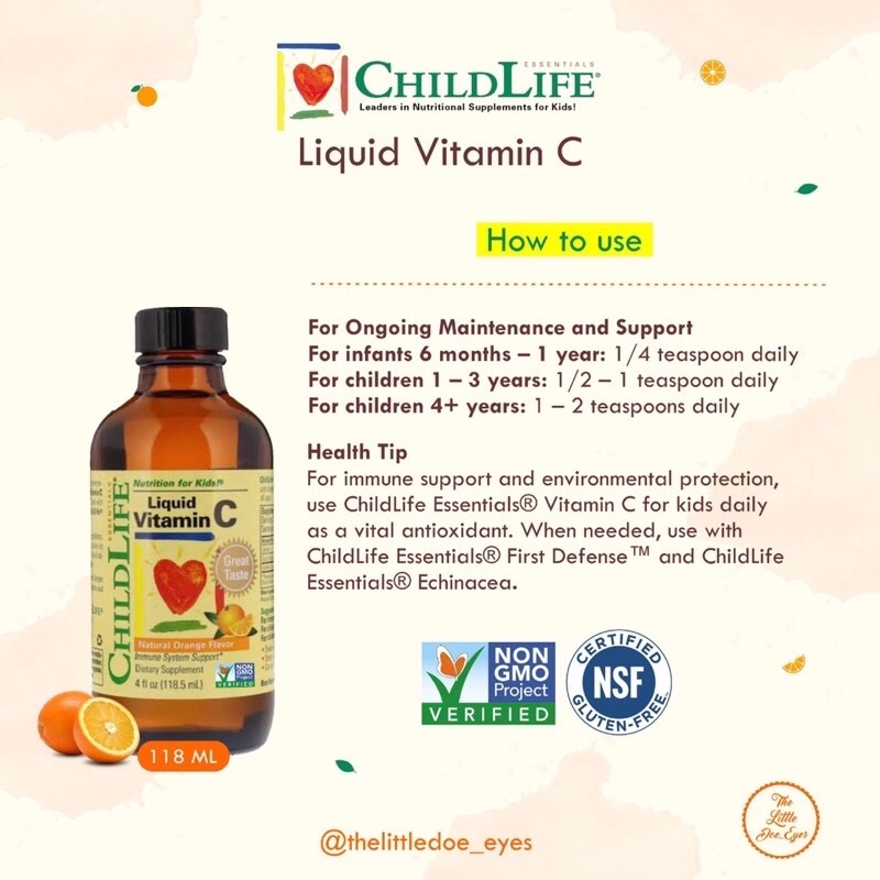 [READY] Childlife Vitamin C BPOM(Liquid Vitamin C)