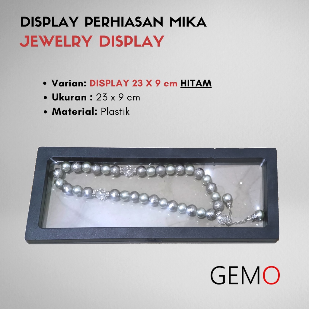 Display Perhiasan Mika, Jewelry Cincin Kawin, Liontin, Gelang, Kalung, Anting Murah Alat Peraga Toko Emas Berlian Perak Diamond