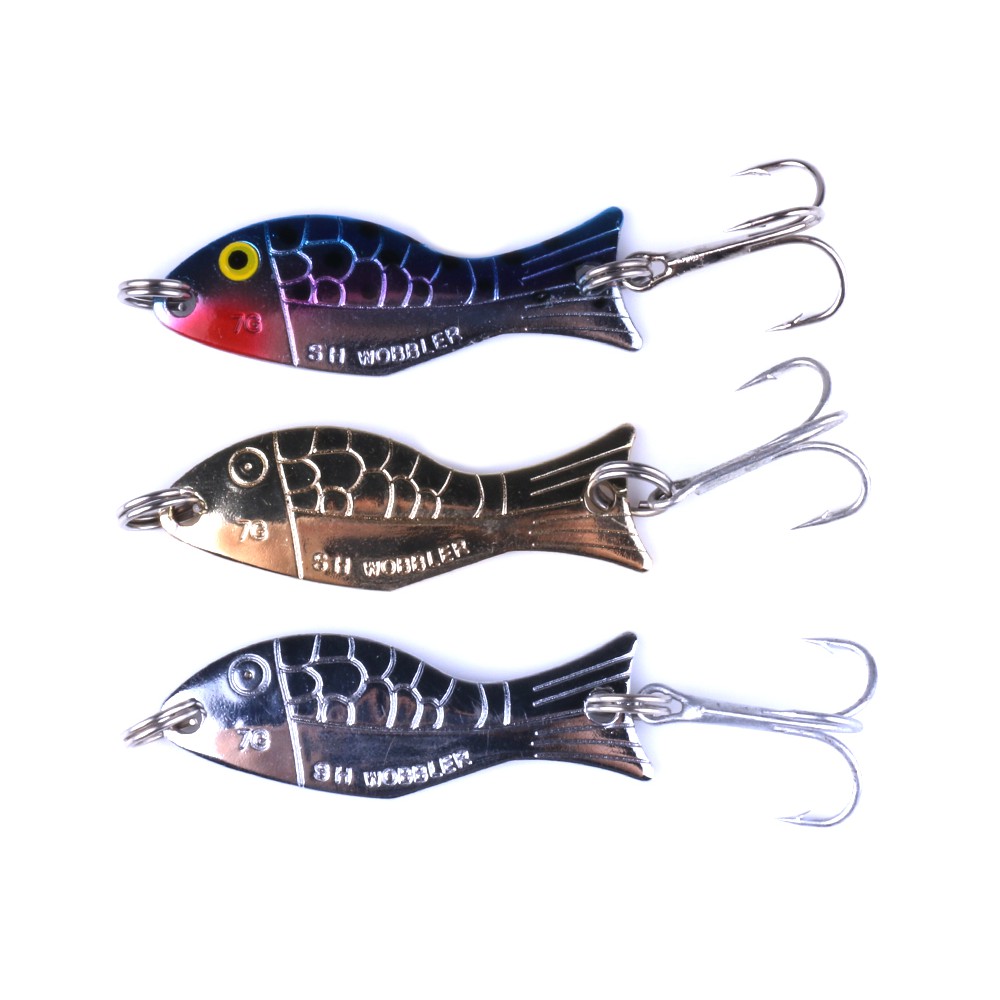 HENGJIA 3pcs/set sequins umpan ikan metal fish memancing swimbait fishing lure peralatan