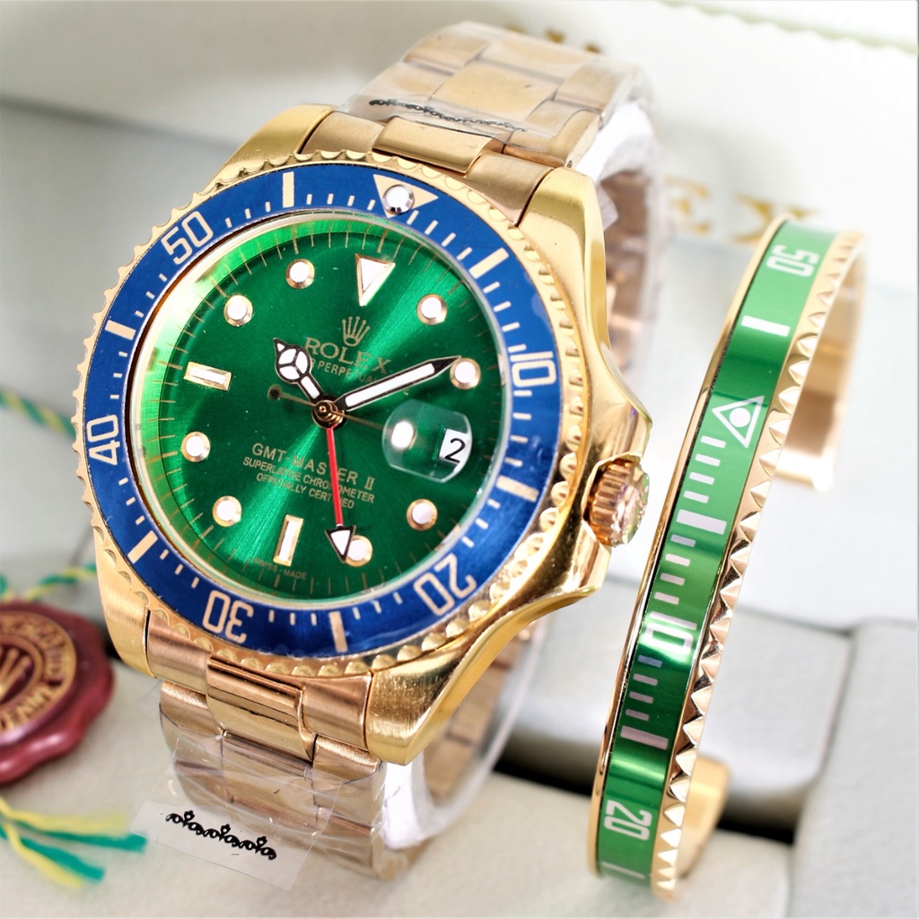 JAM TANGAN ROLEX GMT MASTER II MESIN AUTOMATIC/JAM TANGAN TERBARU/JAM TANGAN ROLEX GMT MASTER II