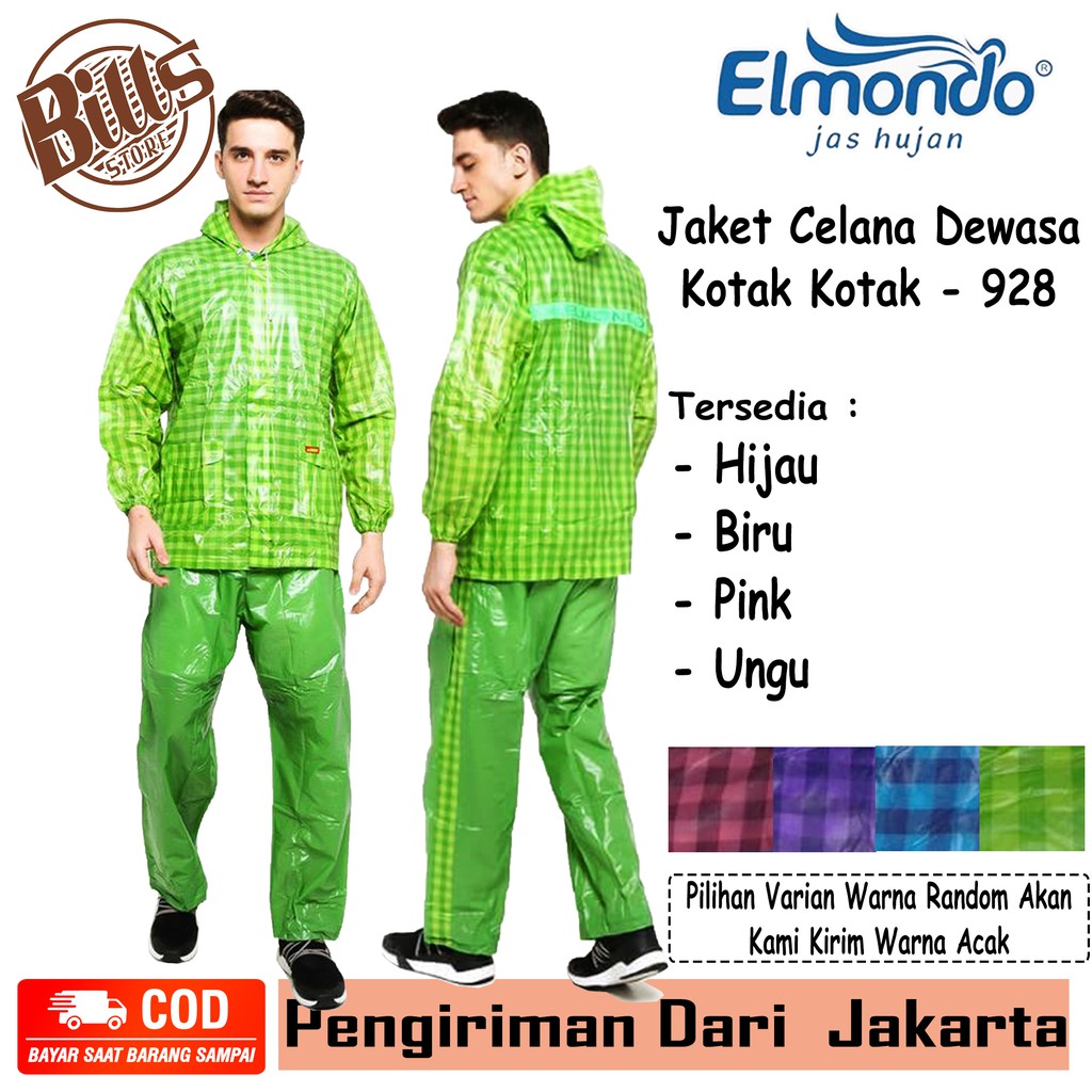 Mantel Jaket Jas Hujan Setelan Baju Dan Celana Pria Wanita Dewasa Bahan PVC Tebal Anti Tembus Air Ke