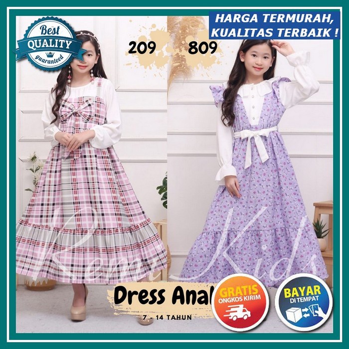 Baju Gamis Anak Perempuan Terbaru 2022 Model Kekinian Edisi Lebaran Pesta Bahan Moscrepe Ukuran Anak 2-3 Tahun Ala Korea Gamis Anak Remaja Perempuan Usia 10-12 13-14 Tahun Kaluna Dress Anak Tanggung Terbaru Baju Muslim Anak Perempuan Pakaian Muslim ( 7 -