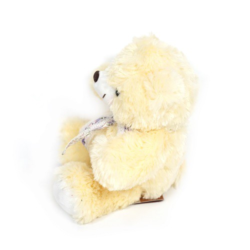 Boneka Beruang Teddy Bear Istana Boneka Bear Ivonne Cream With Ribbon