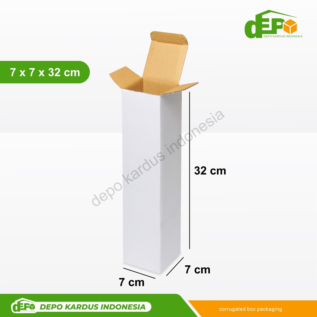 

Box 7x7x32 (Botol) Kardus/boxpayung/boxtumbler/Kardusmini/Karduskecil/Boxkecil/Karton/Kartonmini/Kemasan/Hampers/Gift/sliplock/Tinggi32