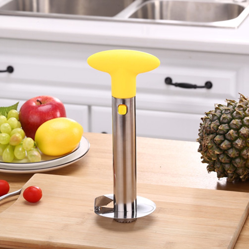 Alat Pengiris Pengupas Buah Nanas Bahan Stainless Steel 3 Warna Untuk Dapur