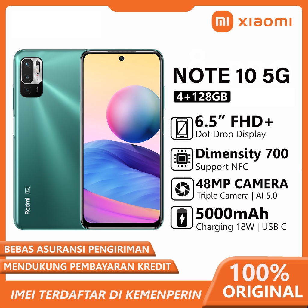 Xiaomi Redmi Note 10 5G 4/128GB NFC Garansi Resmi