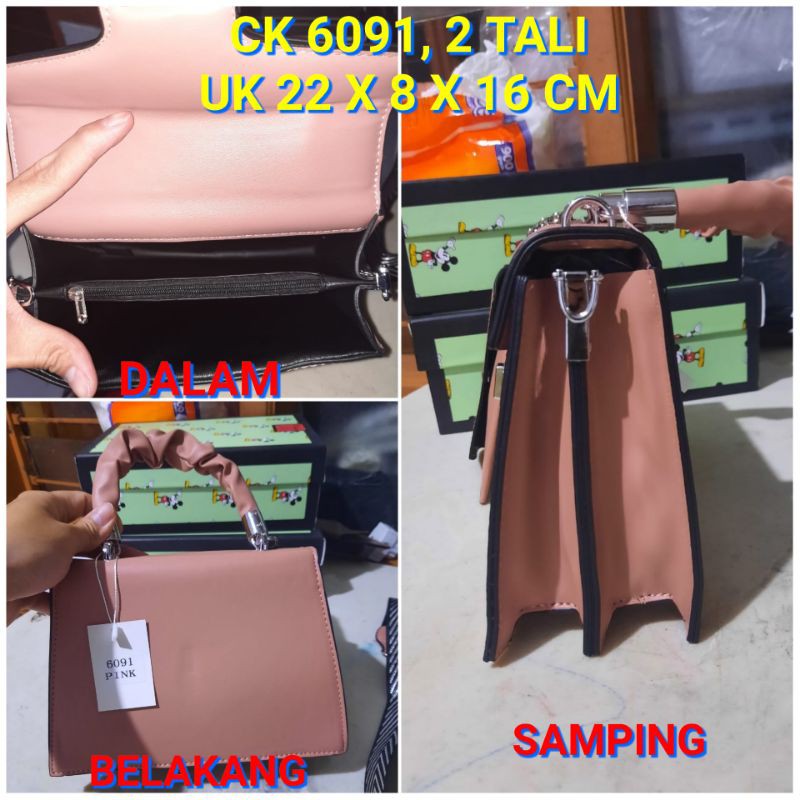 Tas fashion ck 9011&amp; 6091 import 2 tali uk 20 x 13 cm handbags selempang