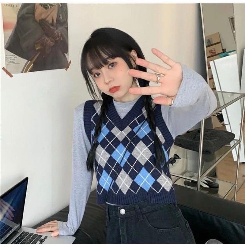 Rompi Rajut Wanita | Vest Korea | Vest Rajut Knite