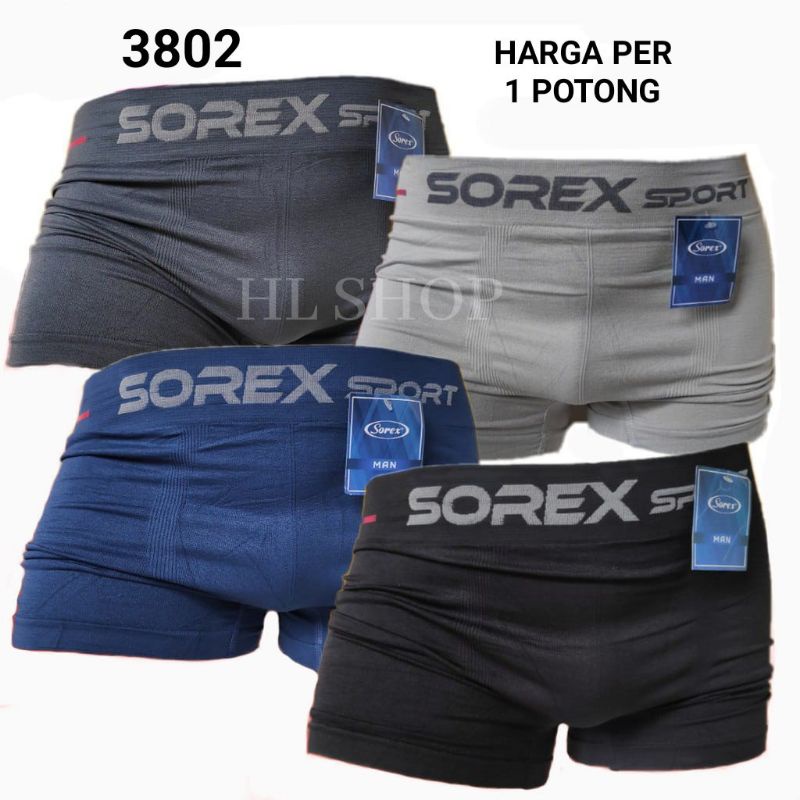 CELANA DALAM BOXER PRIA SOREX M 3802 | M 3804 UK M-L &amp; XL-XXL HARGA Per 1 pieces