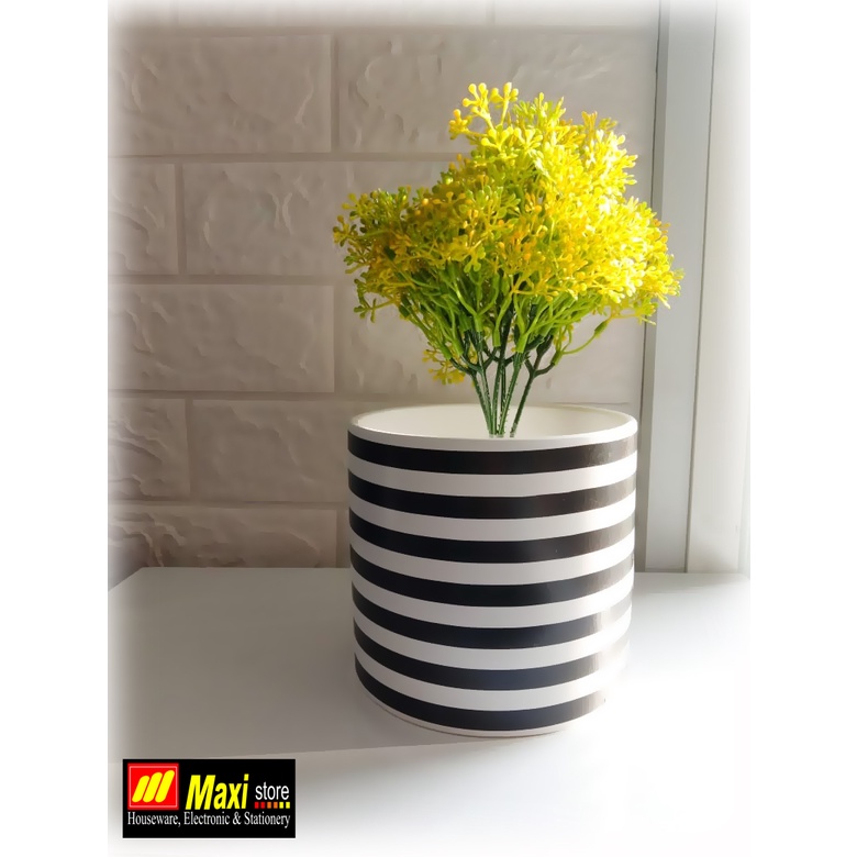 Pot bunga keramik motif - Maxistore