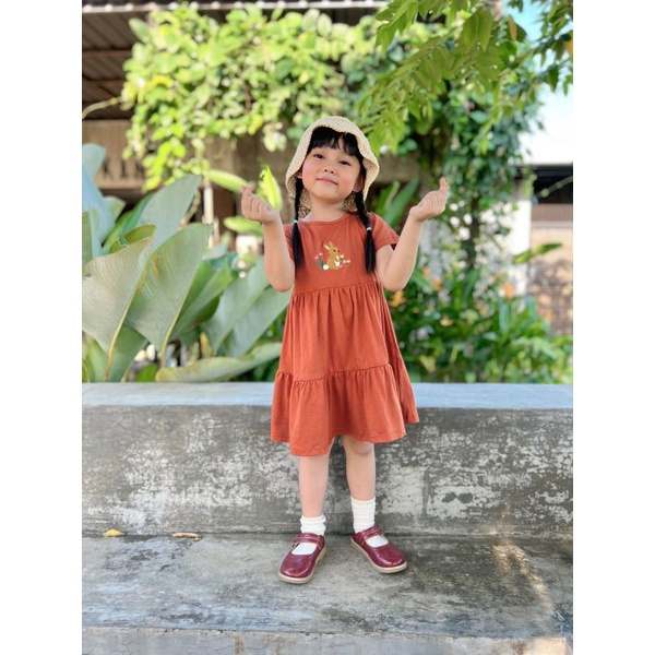 Dress Rabbit Lucuna Original Smilee Kaos Anak Perempuan Super Premium