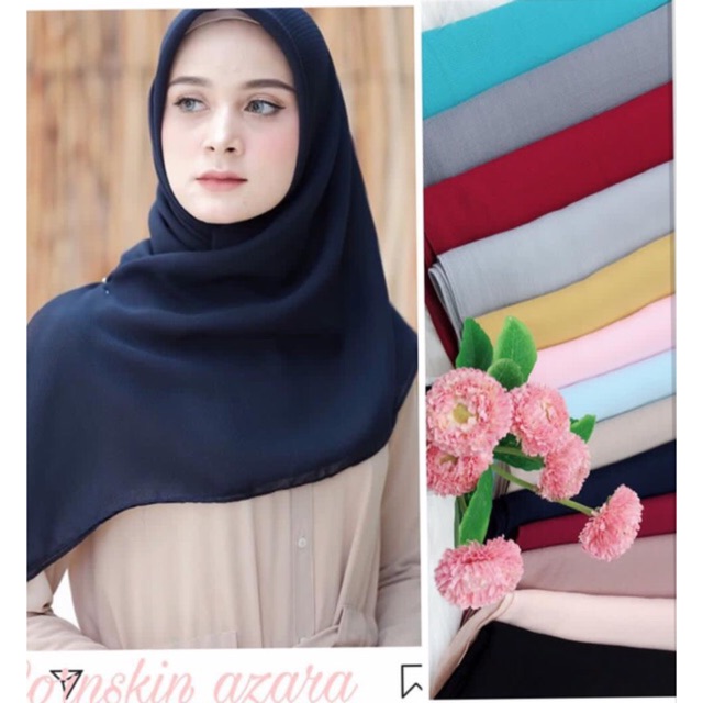 TERMURAH GROSIR 10PCS Segiempat Cornskin Square TERLARIS Corn skin MURAH AGEN JILBAB HIJAB KUDUS