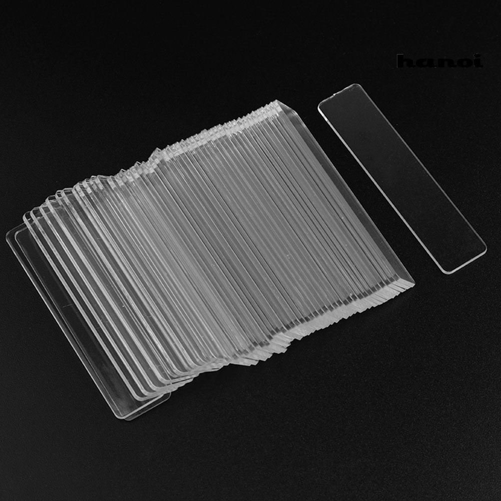 HQTM_50Pcs/Lot Transparent Nail Art Tips Strip Display Stand Acrylic Showing Shelf