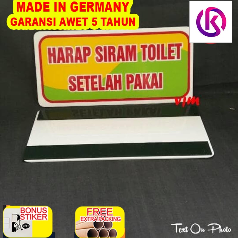 

Murah Plat HARAP SIRAM TOILET