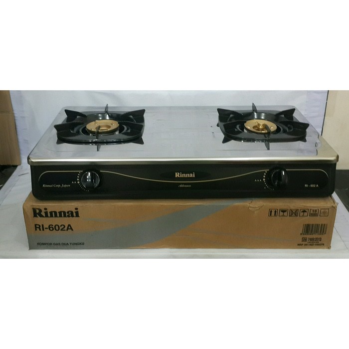 Rinnai kompor gas 2 tungku RI 602A 602 RI602A ori SNI gas stove