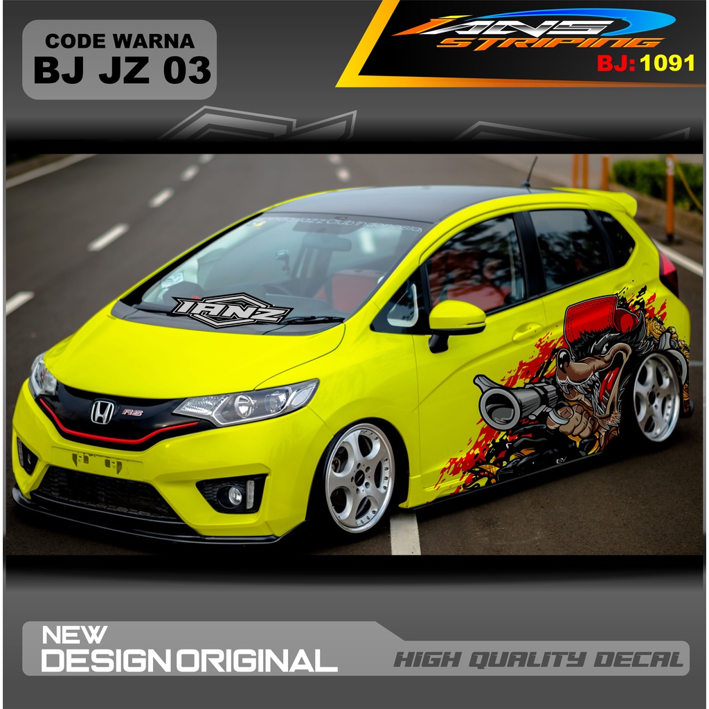 VARIASI STIKER MOBIL JAZZ / STIKER MOBIL BRIO / DECAL STIKER MOBIL SWIFT / STIKER MOBIL TOYOTA / DECAL STICKER MOBIL / STIKER YARIS AYLA