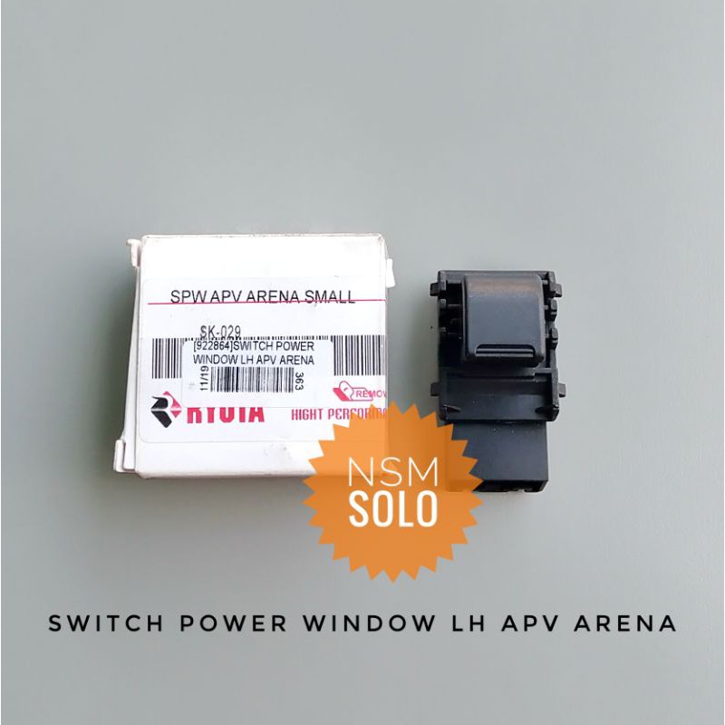 Switch Power Window Saklar Tombol Otomatis Kaca Jendela Pintu Mobil Kiri Penumpang Suzuki APV Arena