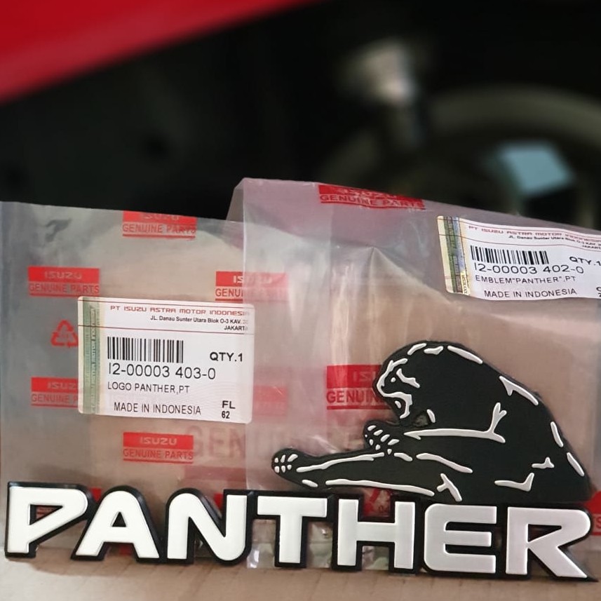Emblem PANTHER dan Logo MACAN Original Isuzu Panther Emblem PANTHER dan Logo MACAN Original Isuzu Panther