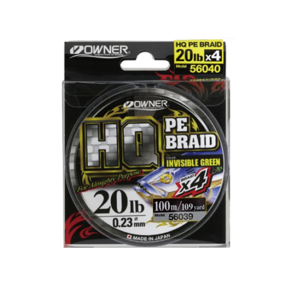 Owner PE HQ 56039 100m Braided Line Senar PE Pancing Laut Kuat