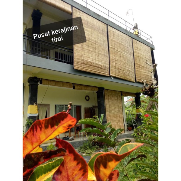 Tirai bambu gulung / krey / kere / gorden / kirai / bamboo / tirai outdoor / kere outdoor UK 2mX1m