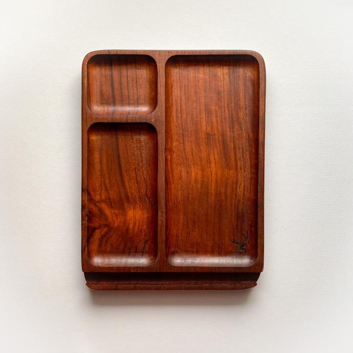 

PROMO SPESIAL Skandif Catchall Tray Premium Teak Wood Desk Organizer Kayu Jati (RE)