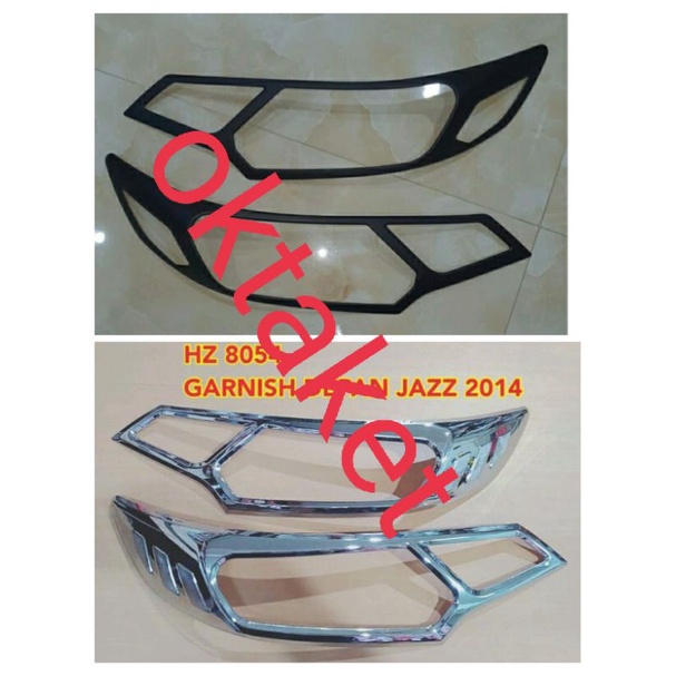 Garnish depan grand all new jazz model luxury hitam &amp; chrome