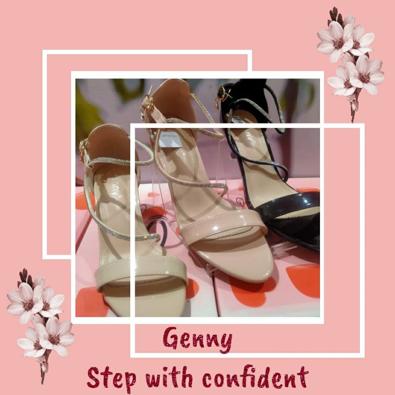 Sendal heels genny, genny sendal heels