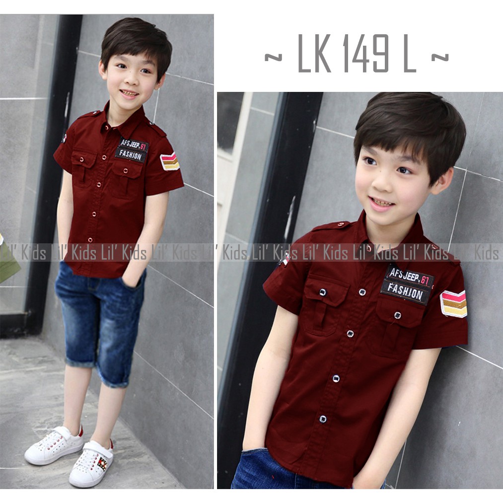 KEMEJA ANAK JEANS LK149 KODE L TEEN