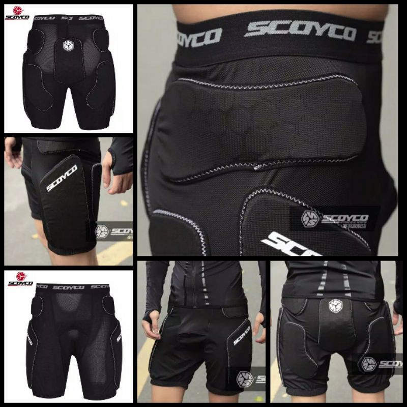 CELANA INNER SCOYCO PM01 ORIGINAL. PANTS PENDEK PROTEKTOR ADVENTURE TRAIL MOTOCROSS SEPEDA DOWNHILL