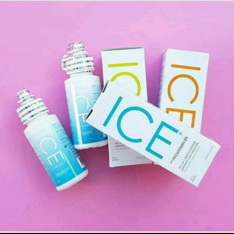 Cairan Pembersih Softlens ICE 60 ML / Air Soflens ICE 60ML / Cairan Soflen ICE 60ml Ptovitamin B5