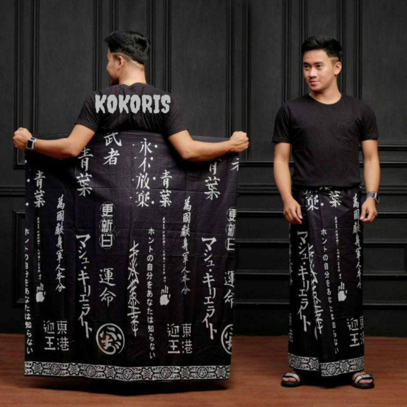 SARUNG BATIK WAYANG ARJUNA SEMAR - SARUNG BATIK HANACARAKA - SARUNG BATIK CAP MAHDA PEKALONGAN