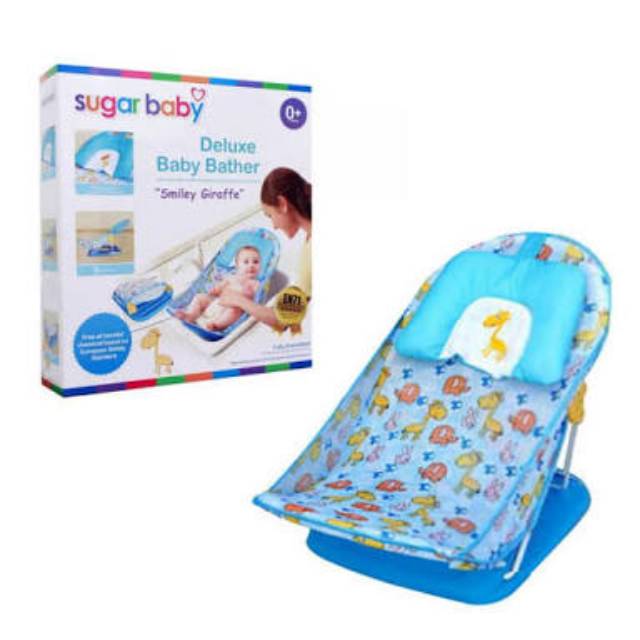 Baby Bather Sugar Baby Smiley Giraffe Blue Kursi Mandi 